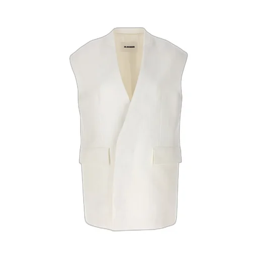 Jil Sander Straight Hem Oversized Tailored Vest