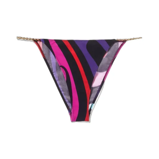 Marmo-Print Bikini Bottoms