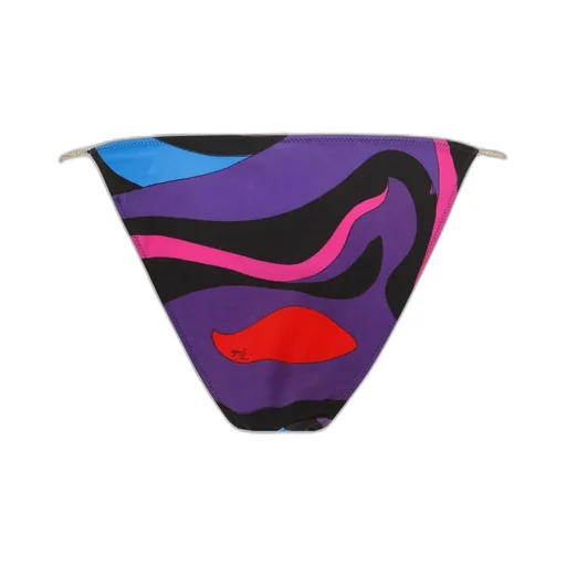 Marmo-Print Bikini Bottoms