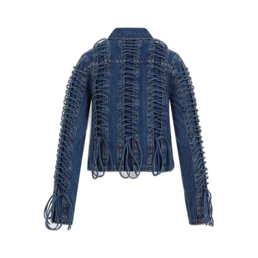Long-Sleeved Denim Coat