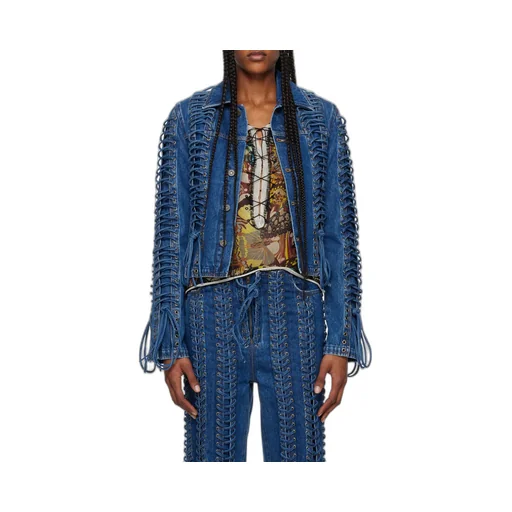 Long-Sleeved Denim Coat