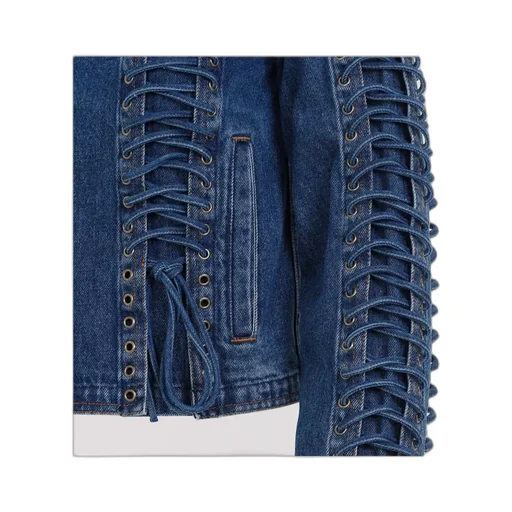 Long-Sleeved Denim Coat