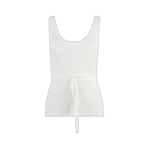 Tied Waist Ribbed Tank Top