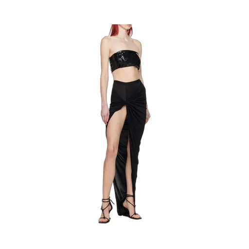 Rick Owens Lilies Sequinned Cropped Bandeau Top