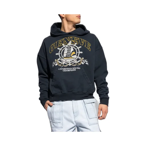 Rhude Drop Shoulder Nautical Printed Hoodie