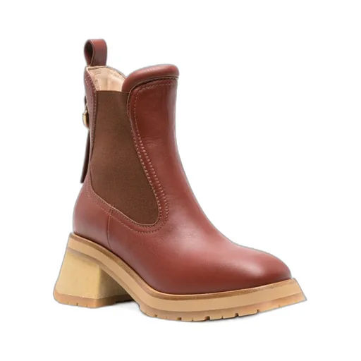 Gigi 70Mm Leather Chelsea Boots