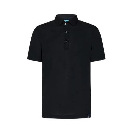 Spread-Collar Cotton Polo Shirt