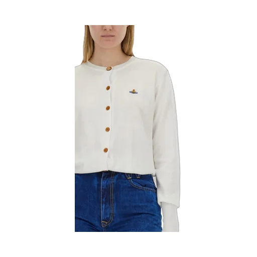 Vivienne Westwood Orb Embroidered Knitted Cardigan
