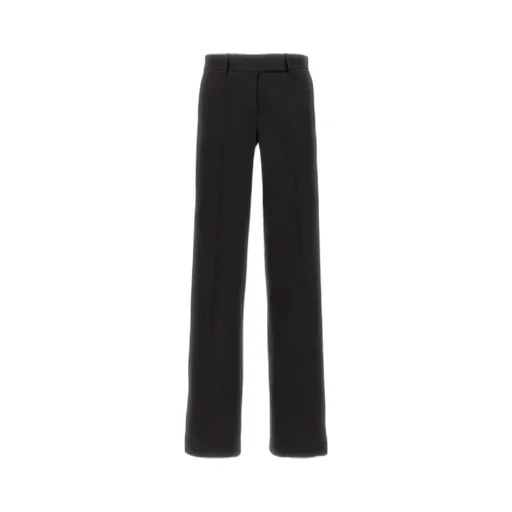 Mid-Rise Wide-Leg Tailored Trousers