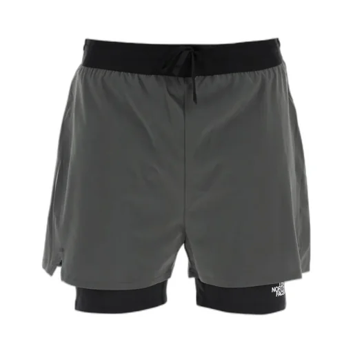 The North Face Logo Printed Drawstring Layered Shorts