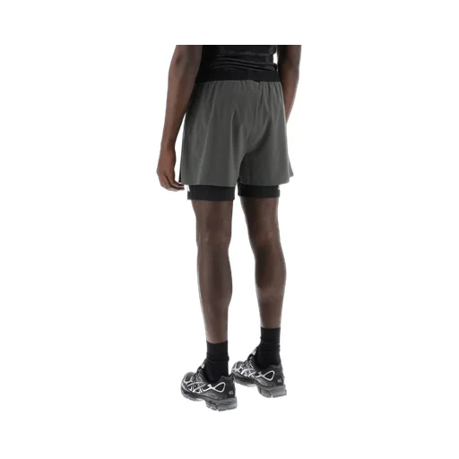 The North Face Logo Printed Drawstring Layered Shorts