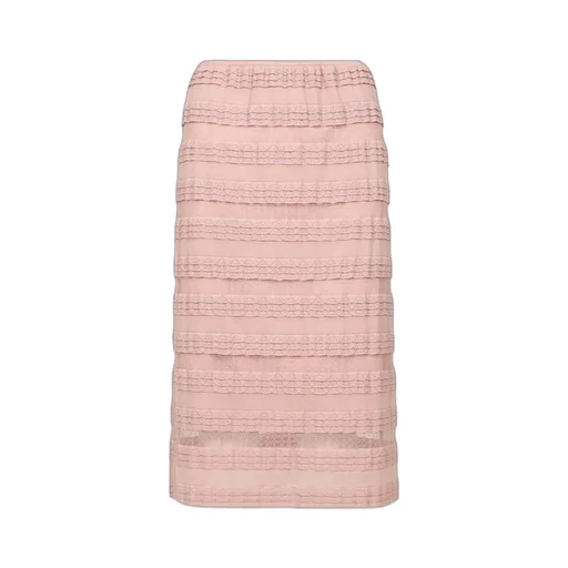 Lotus Leaf Trimmed Skirt