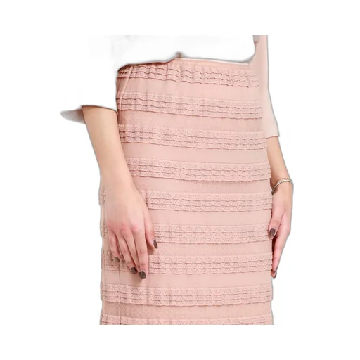 Lotus Leaf Trimmed Skirt