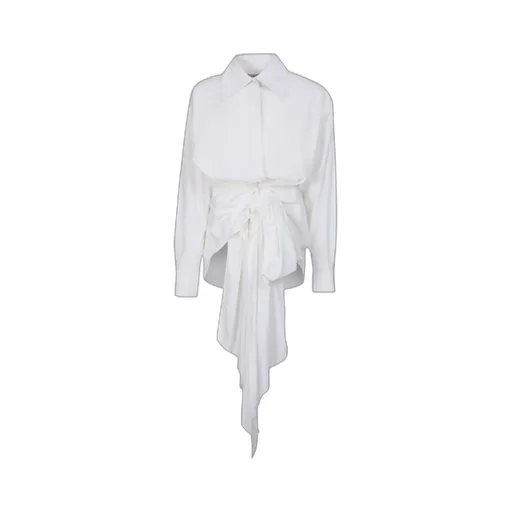 Draped-Detail Cotton Shirt