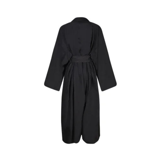 Belted Cotton Blend Trench Coat