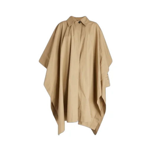 Quira Button Detailed Layered Long-Sleeed Coat