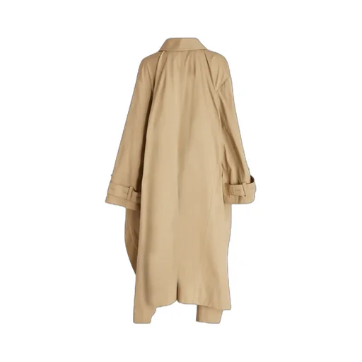 Quira Button Detailed Layered Long-Sleeed Coat