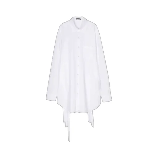 Adjustable-Straps Poplin Shirt