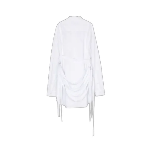 Adjustable-Straps Poplin Shirt