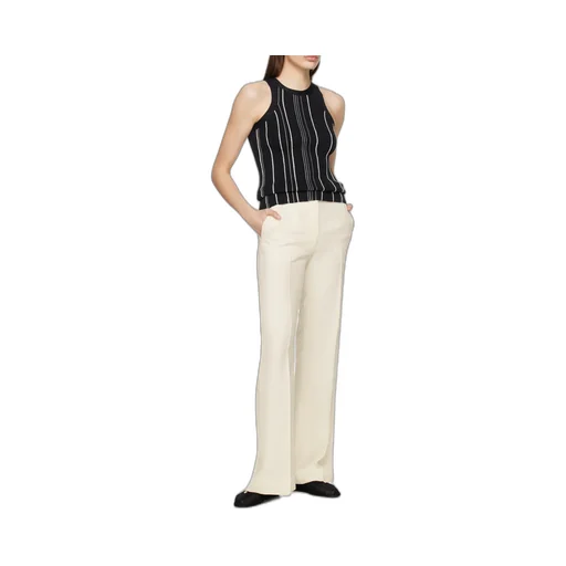 Straight-Leg Tailored Trousers