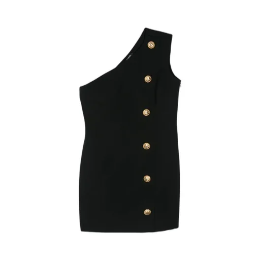 Balmain One Shoulder Mini Skirt