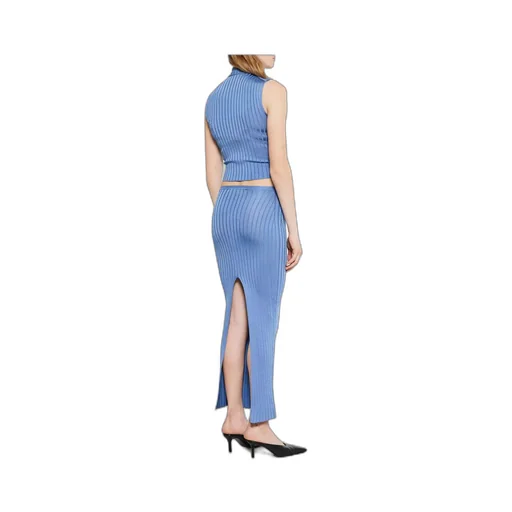 Jacquard-Logo Ribbed Maxi Skirt