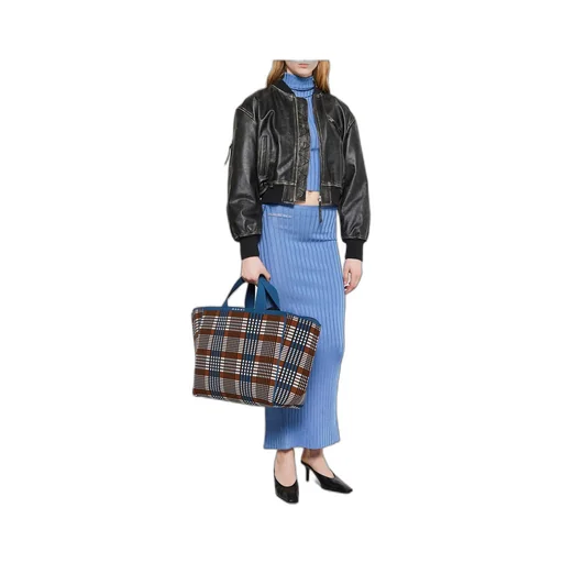 Jacquard-Logo Ribbed Maxi Skirt