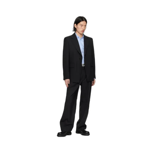 Slim Single-Breasted Suit Jacket