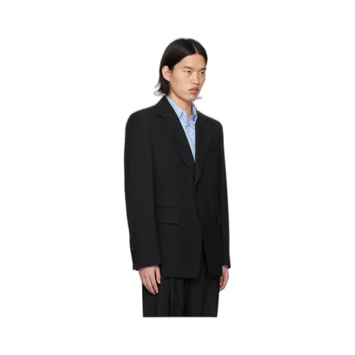 Slim Single-Breasted Suit Jacket