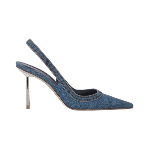 Open-Heeled Pointed High Heels