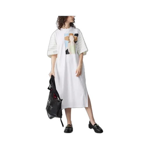 Graphic-Print Midi T-Shirt Dress