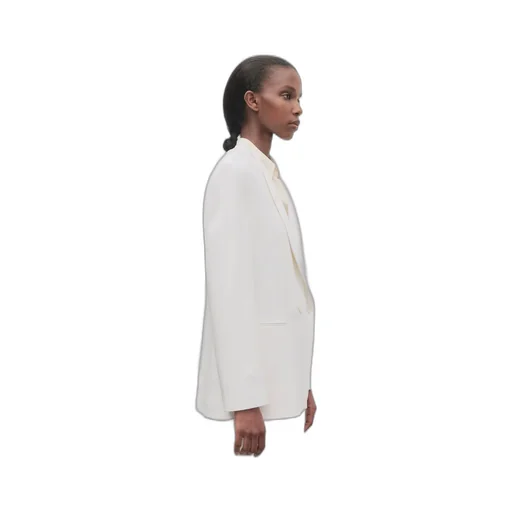 Alda Crepe Double-Breasted Blazer