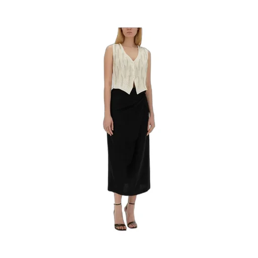Alysi Twisted Midi Skirt