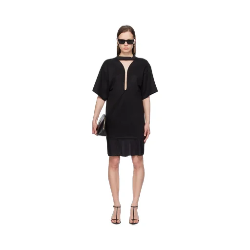 Victoria Beckham Frame Cut-Out T-Shirt Dress