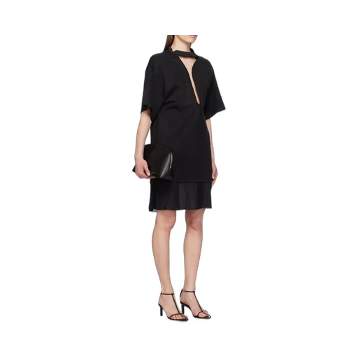Victoria Beckham Frame Cut-Out T-Shirt Dress