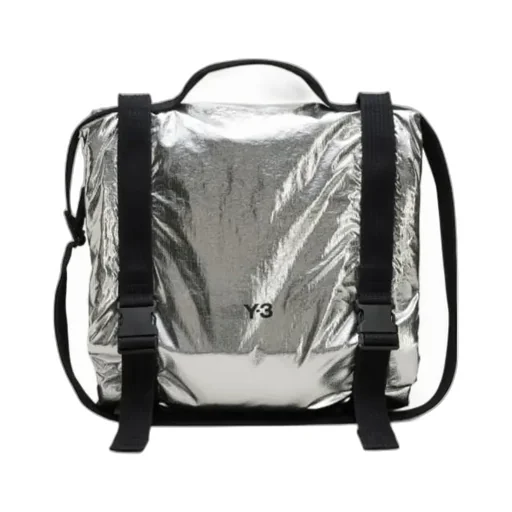 Y-3 Logo Printed Beach Towel Bag