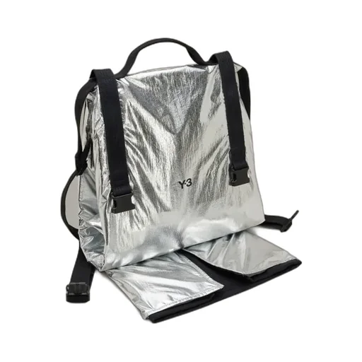 Y-3 Logo Printed Beach Towel Bag