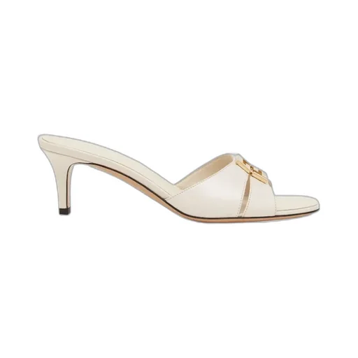Fendi Ffold Logo Plaque Sandals