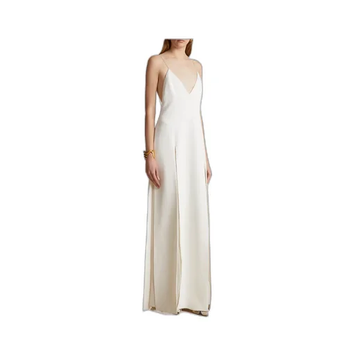 Khaite The Nonya V-Neck Sleeveless Dress