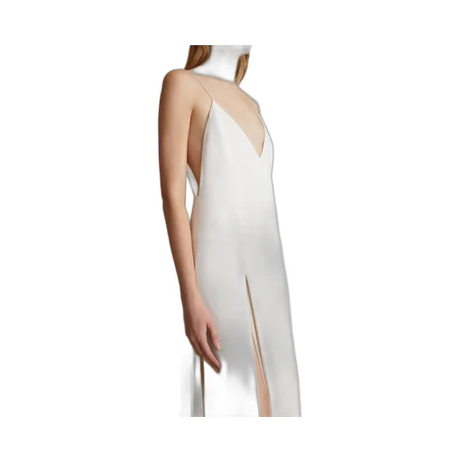 Khaite The Nonya V-Neck Sleeveless Dress