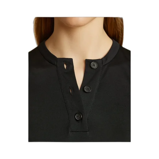 Long-Sleeved Button T-Shirt