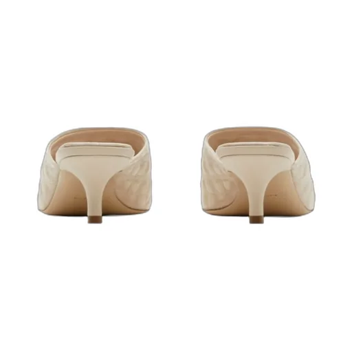 Burberry Embroidered Quilted Slip-On Mules