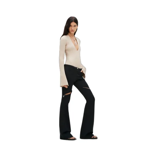 Ribbed-Knit Bodysuit