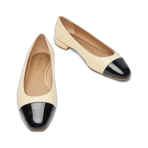Pearl Flat Leather Ballerina Shoes