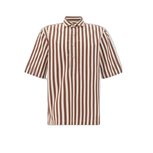Lardini Short Sleeve Striped Shirt