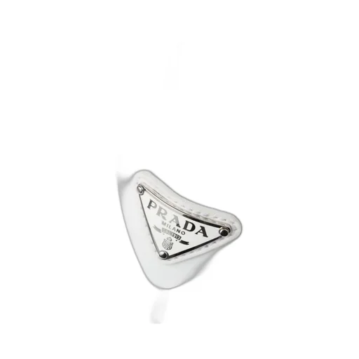 Prada Triangle-Logo Round-Toe Flip Flops