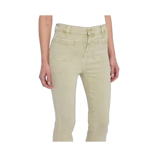 High-Rise Slim-Kick Jeans