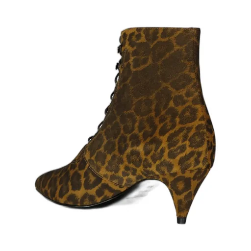 Pattern High-Heeled Ankle Boots