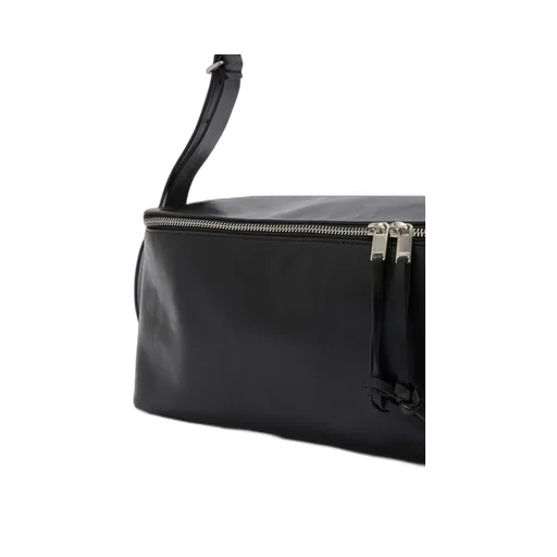 Jil Sander Logo Debossed Zipped Medium Shoulder Bag