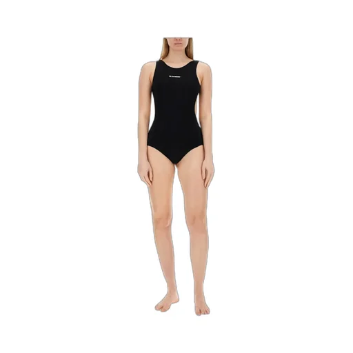 Jil Sander Logo Printed One-Piece Swimsuit